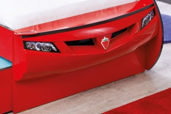 CARBED Кровать-машина Coupe с выдвижной кроватью Red 20.03.1306.00 в Садовом - sadovyj.mebel54.com | фото